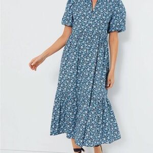 Tuckernuck Blue Floral Midi Dress